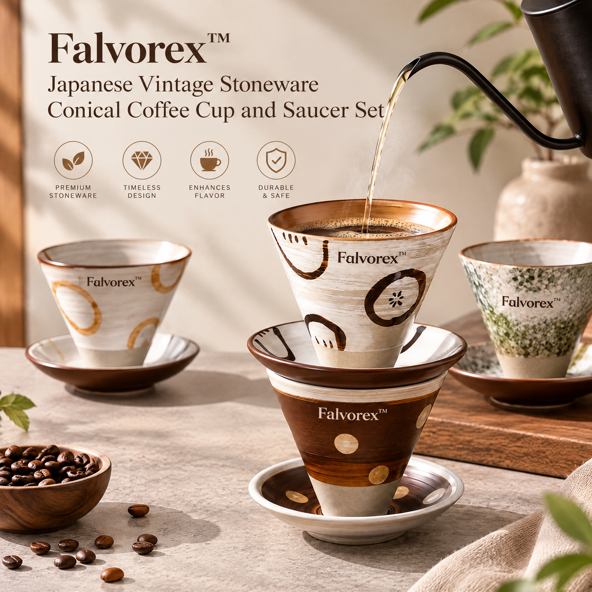 Falvorex™ Organic Modern Sculptural Accent Decor for Stylish Interiors