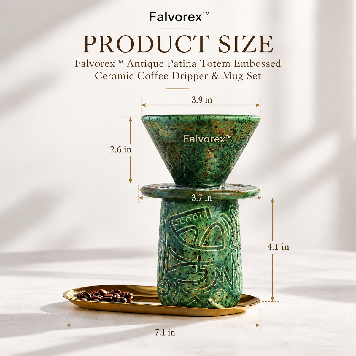 Falvorex™ Contemporary Sculptural Decor Object for Modern Home Styling