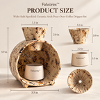 Falvorex™ Contemporary Sculptural Home Decor Accent for Elegant Spaces