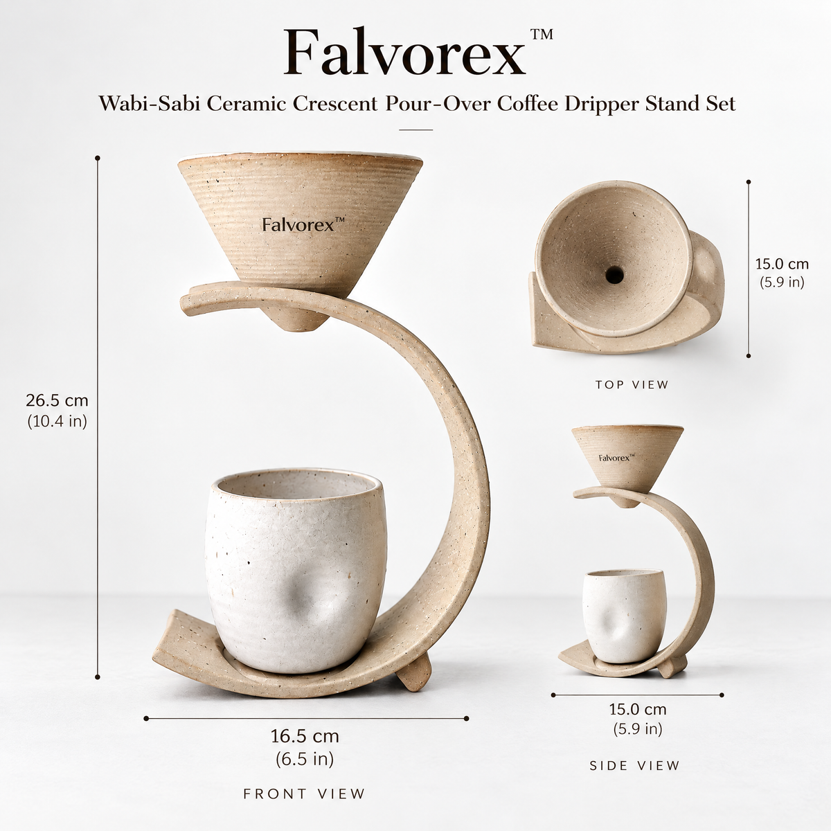 Falvorex™ Contemporary Sculptural Accent Decor for Modern Living Spaces