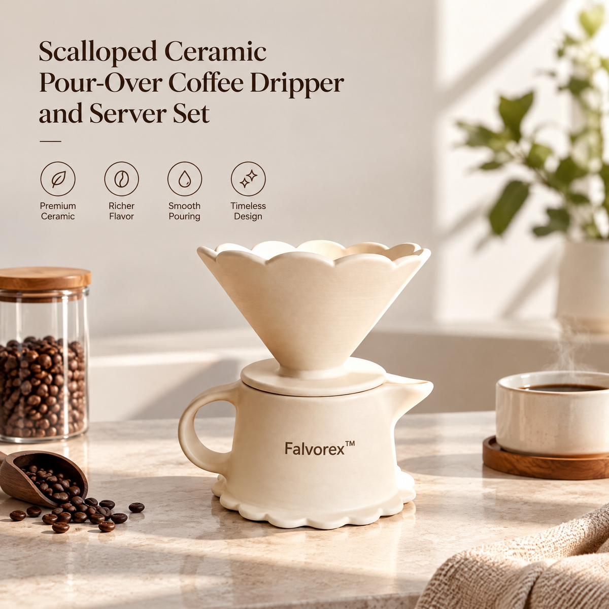 Falvorex™ Modern Artistic Sculptural Accent Decor for Elegant Interiors