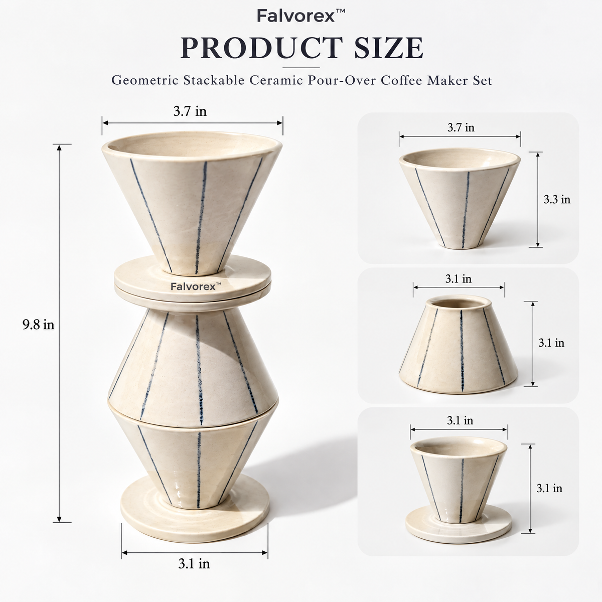 Falvorex™ Artistic Sculptural Accent Decor for Modern Home Interiors