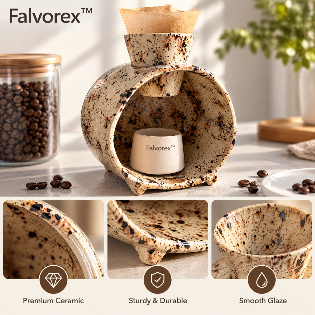Falvorex™ Contemporary Sculptural Home Decor Accent for Elegant Spaces